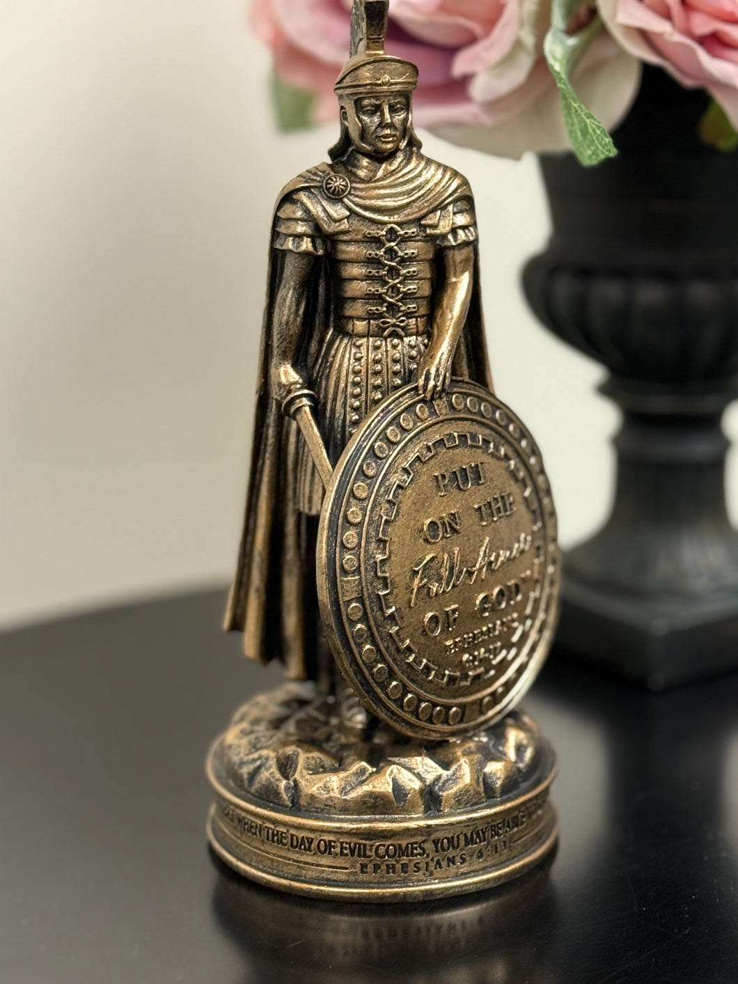 ARMOR OF GOD BRONZE FIGURINE